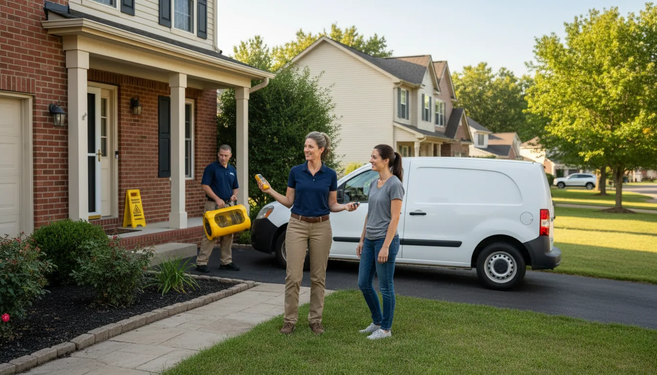 Residential water damage restoration in Quakertown, PA